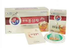 금홍 팽화 홍삼차